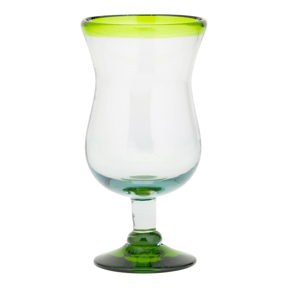 10 Strawberry Street Lime Rim 16 oz. Hurricane Glass - 6/Case