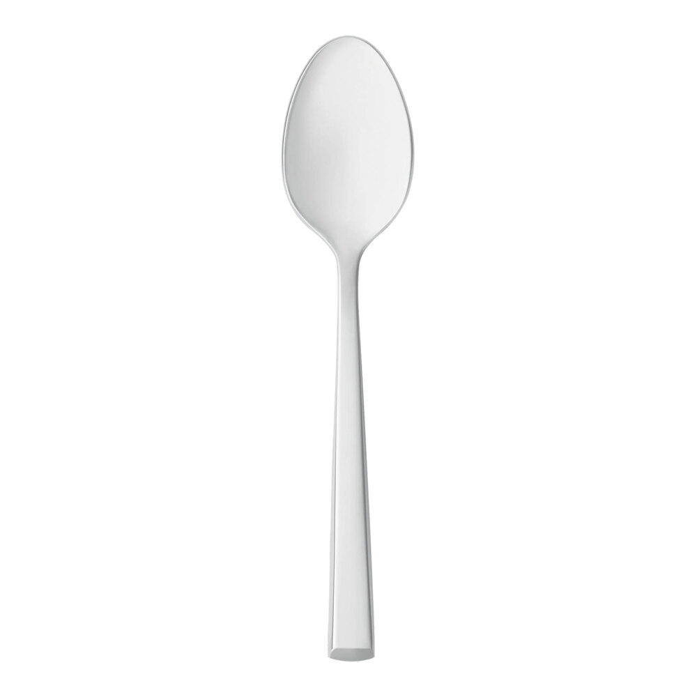 Libbey Santorini Satin II 4 3/8" 18/0 Stainless Steel Heavy Weight Demitasse Spoon - 12/Case