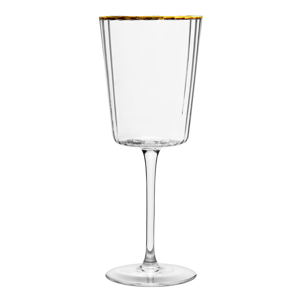 10 Strawberry Street Grace 14 oz. Gold Rimmed Red Wine Glass - 24/Case
