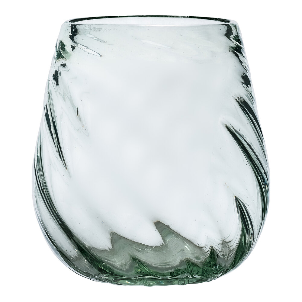 10 Strawberry Street Optic Swirl 16 oz. Stemless Wine Glass - 6/Case