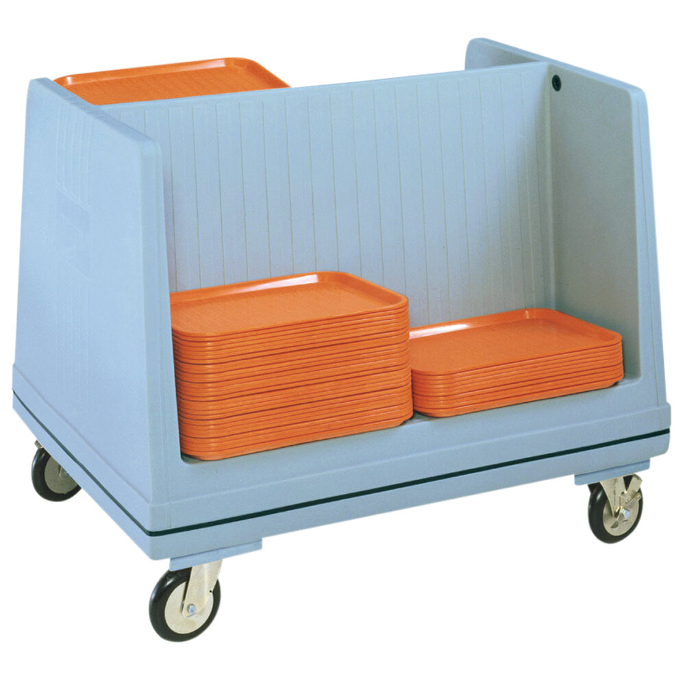 Metro DSD11 Double Side Load Polymer Dish and Tray Cart - 60 Dishes or 80 Trays