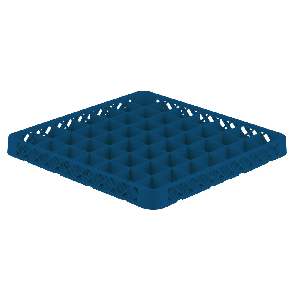 Vollrath TRE-44 Traex® Full-Size Royal Blue 49 Compartment Glass Rack Extender