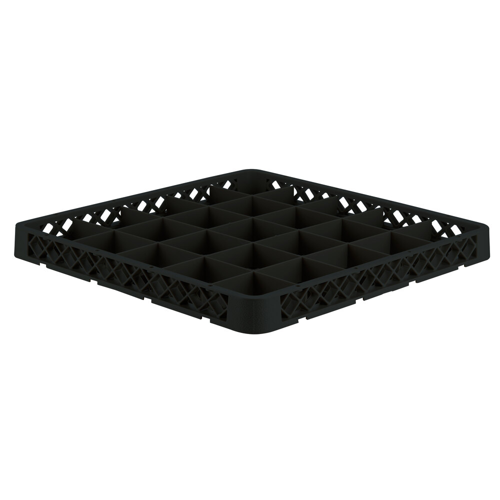 Vollrath TRB-06 Traex® Full-Size Black 25 Compartment Glass Rack Extender