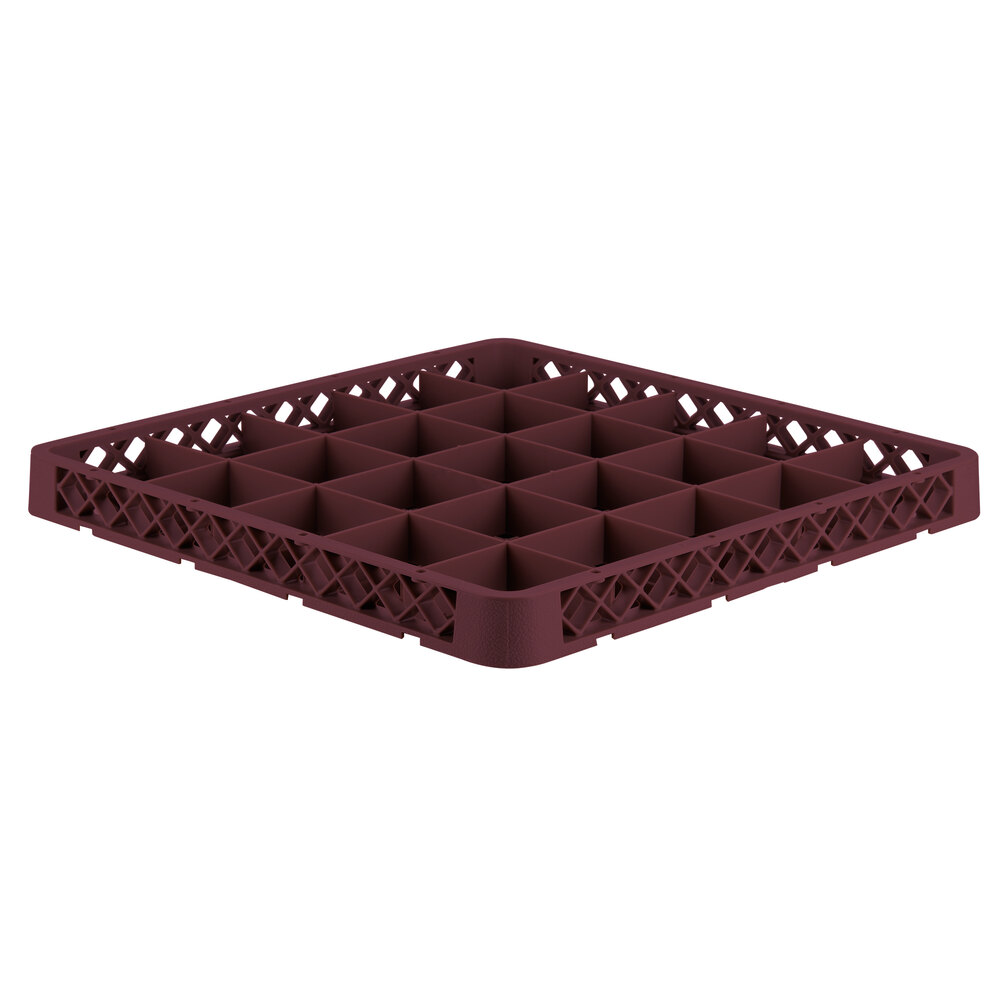Vollrath TRB-21 Traex® Full-Size Burgundy 25 Compartment Glass Rack Extender