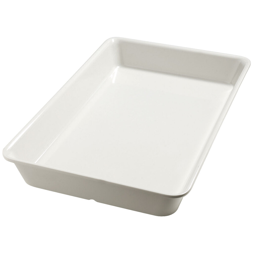Carlisle 5552237 Balsam Displayware Bavarian Cream Melamine Full Size 2 1/2" Deep Food Pan - 6/Case