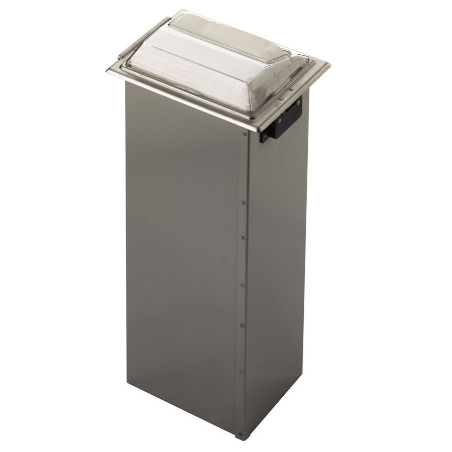 San Jamar H2001CLSS In-Counter Fullfold Napkin Dispenser - Clear