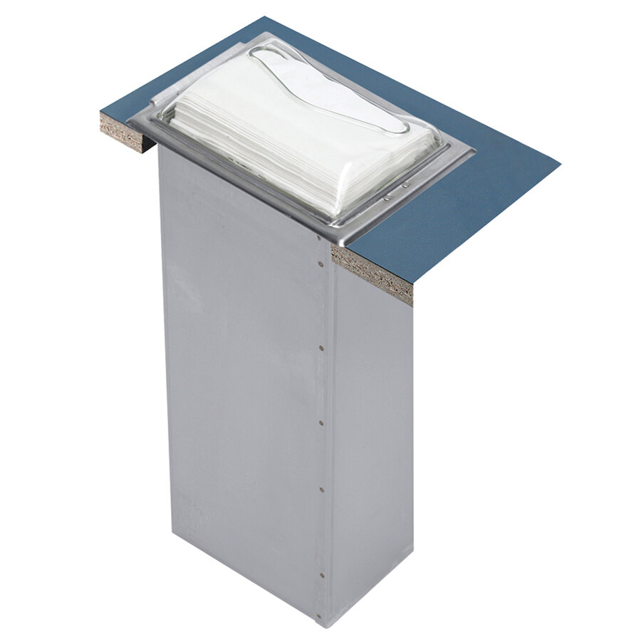 San Jamar H2000SC In-Counter Minifold Napkin Dispenser - Satin Chrome