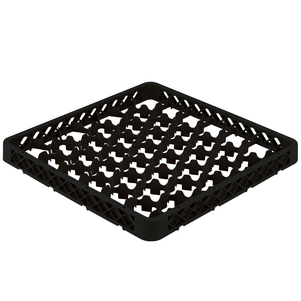 Vollrath TRM-06 Traex® Full-Size Black 42 Compartment Glass Rack Extender