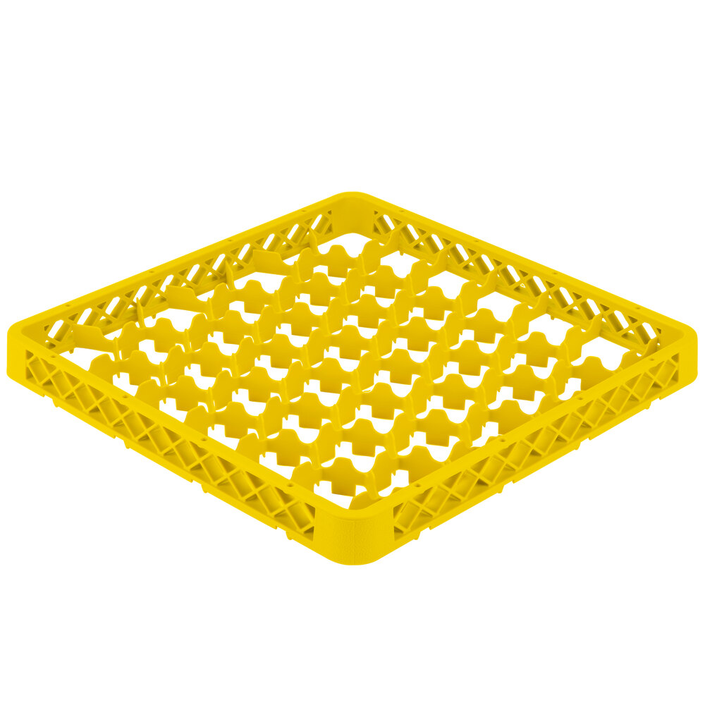 Vollrath TRM-08 Traex® Full-Size Yellow 42 Compartment Glass Rack Extender