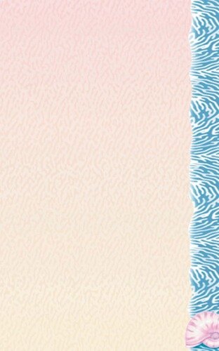 Choice 8 1/2" x 14" Menu Paper - Seafood Themed Shell Design Right Insert - 100/Pack