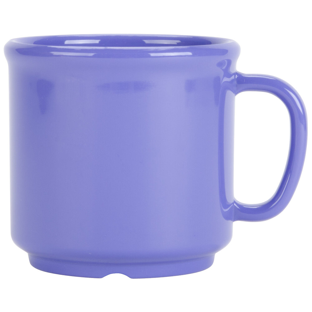 GET S-12-PB Diamond Mardi Gras 12 oz. Peacock Blue SAN Plastic Mug - 24/Case