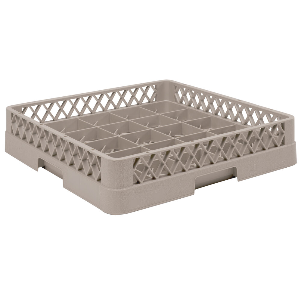 Vollrath TR16BBB Traex® Full-Size Beige 25-Compartment 7 7/8" Cup Rack