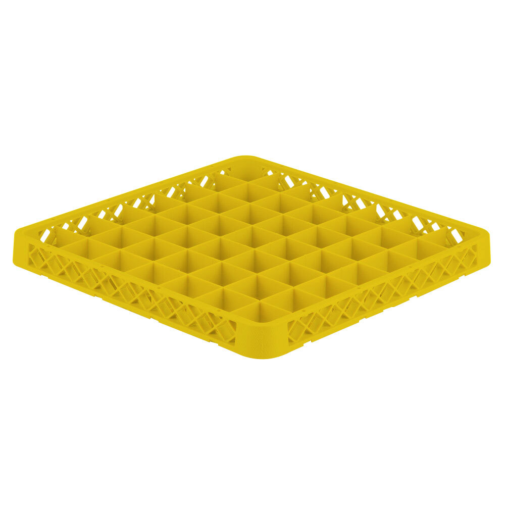 Vollrath TRE-08 Traex® Full-Size Yellow 49 Compartment Glass Rack Extender
