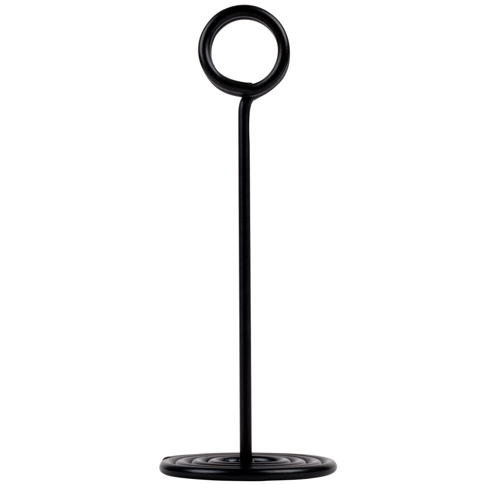 American Metalcraft NSB6 6" Black Swirl Base Card Holder