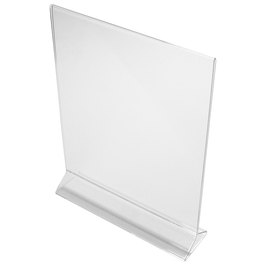 Cal-Mil 583 8 1/2" x 11" Upright Acrylic Displayette