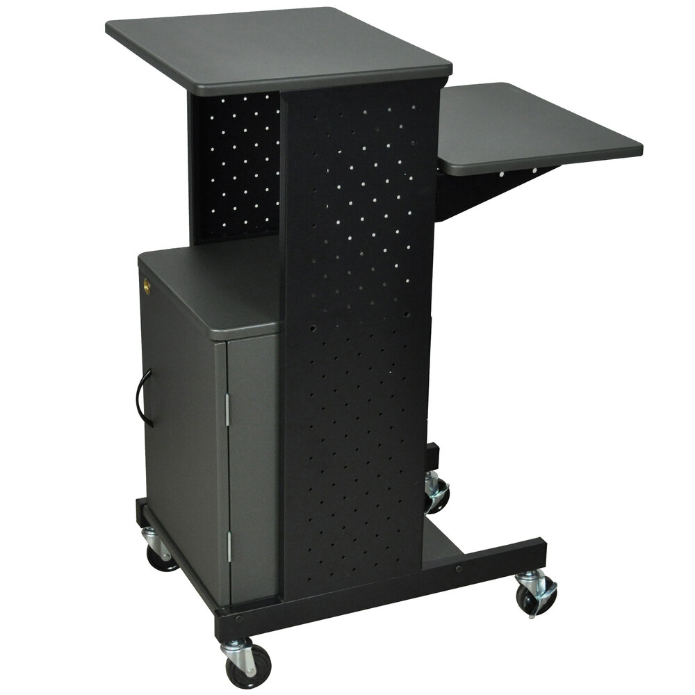 Luxor PS4000C Mobile Presentation Stand with Locking Cabinet