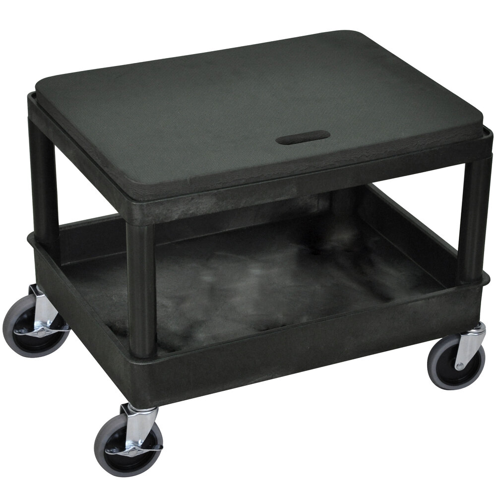 Luxor MS21-B Black 24" x 18" x 20" Mechanics Seat