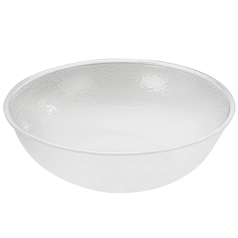 Cal-Mil 401-12-34 4 Qt. Clear Acrylic Pebble Salad Bowl