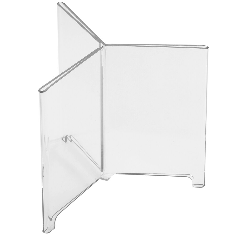 Cal-Mil 576 Classic 4" x 6" 3-Wing Footed Acrylic Displayette