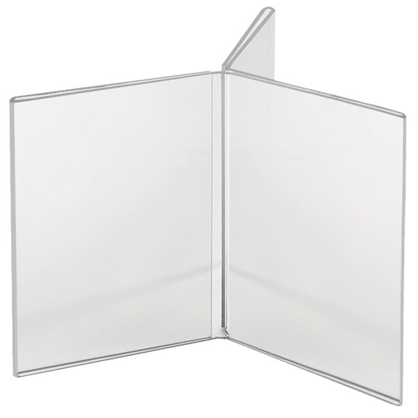 Cal-Mil 575 Classic 4" x 6" 3-Wing Acrylic Displayette