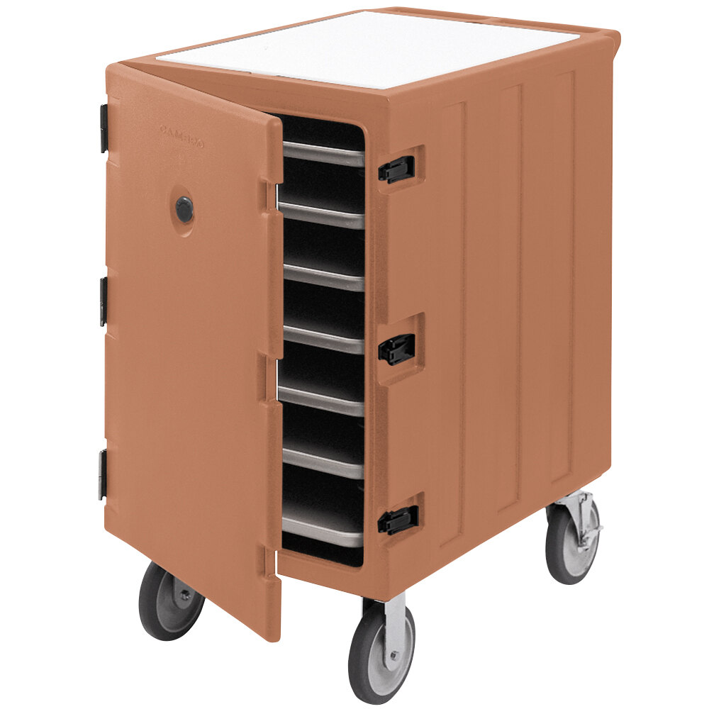 Cambro 1826LTC3157 Camcart® Coffee Beige Mobile Cart for 18" x 26" Sheet Pans and Trays
