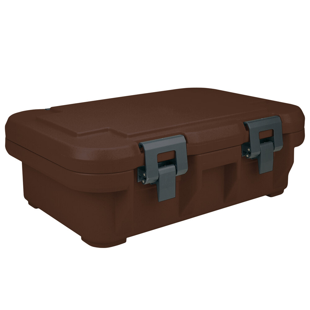 Cambro UPCS140131 Camcarrier® S-Series® Dark Brown Top Loading 4" Deep Insulated Food Pan Carrier