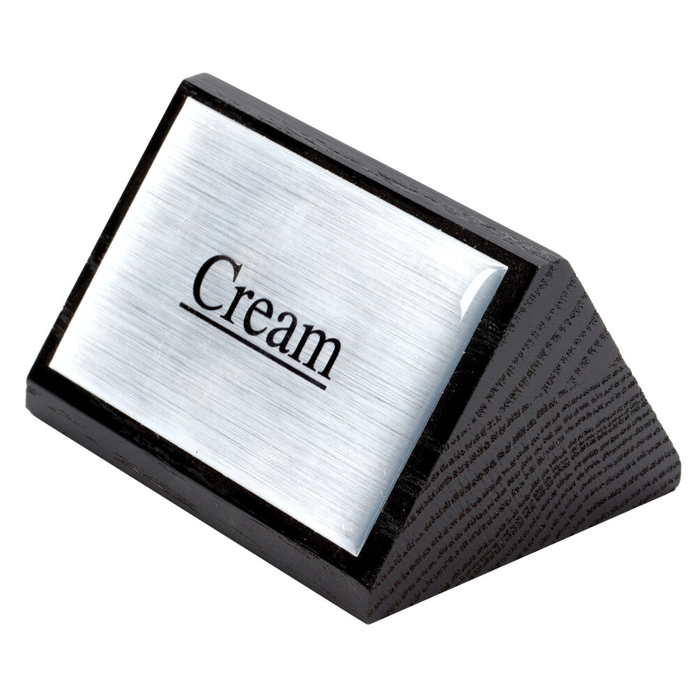 American Metalcraft SIGNCR11 Wood "Cream" Sign