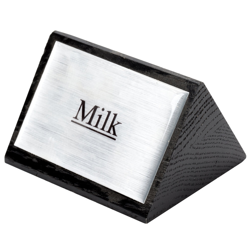 American Metalcraft SIGNM8 Wood "Milk" Sign