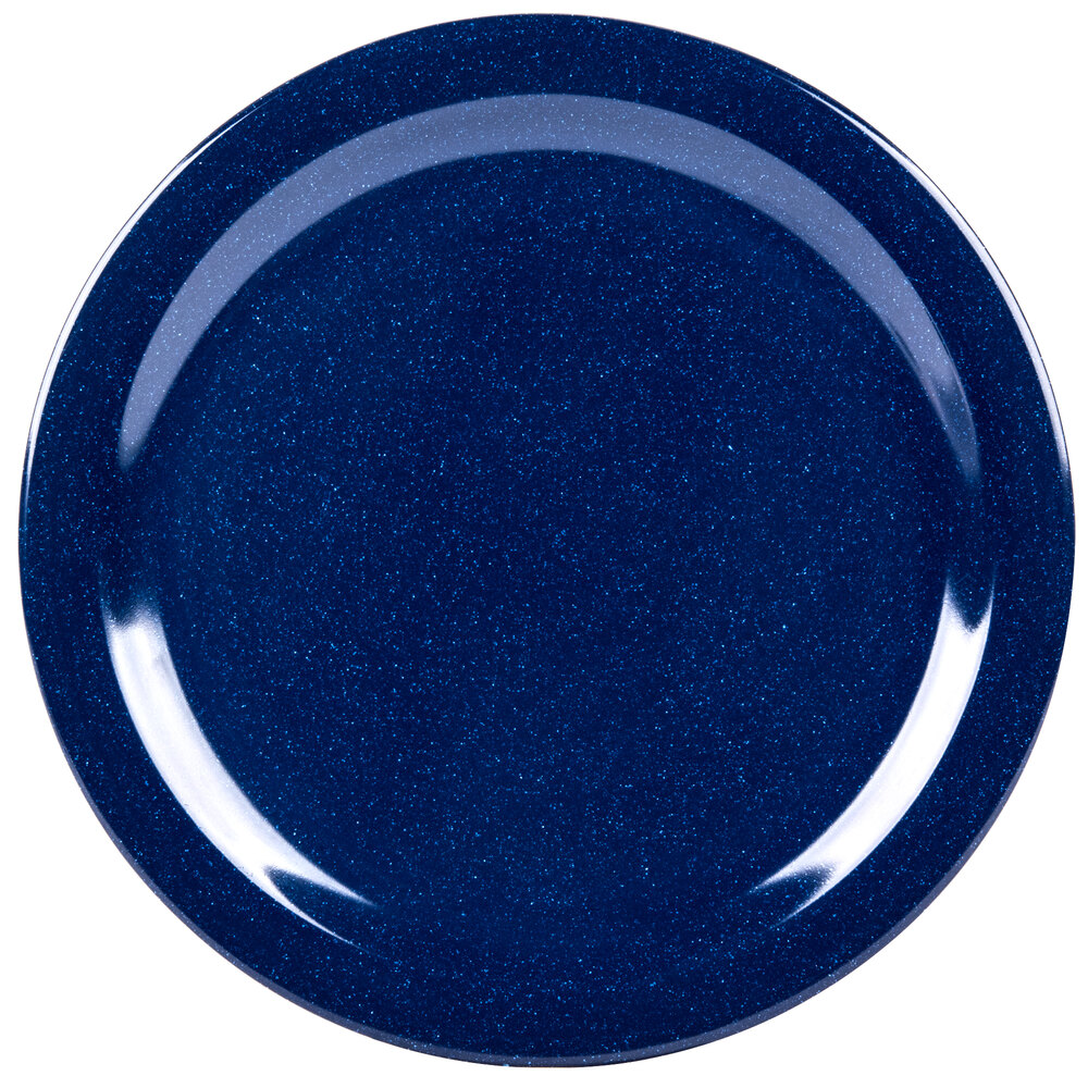 Carlisle 4350035 Dallas Ware 10 1/4" Cafe Blue Melamine Plate - 48/Case