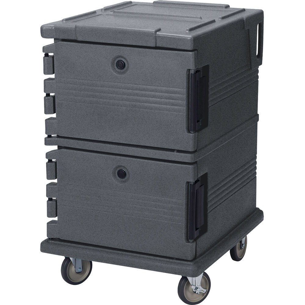 Cambro UPC1200191 Ultra Camcart® Granite Gray Insulated Food Pan Carrier - Holds 16 Pans