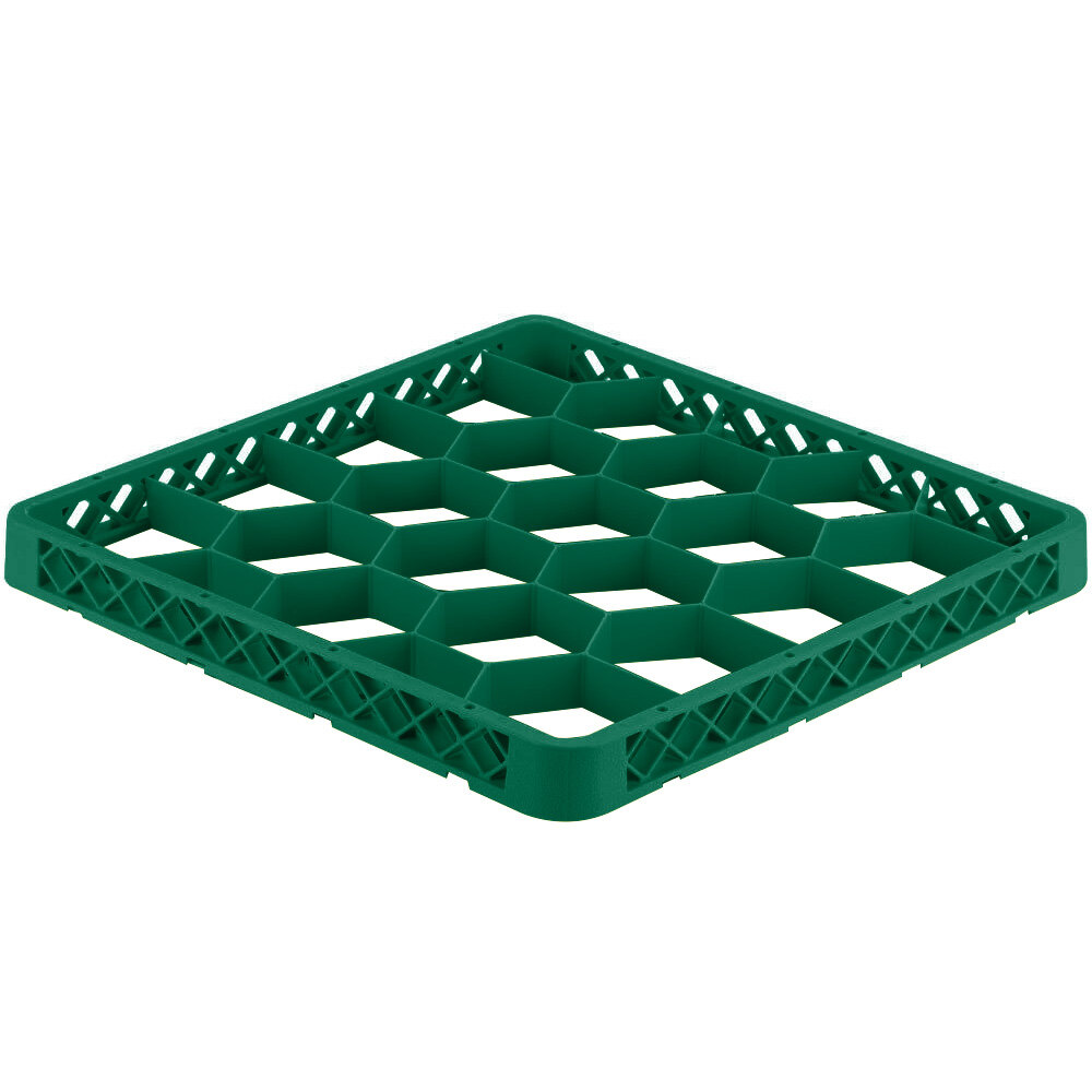 Vollrath TRG-19 Traex® Full-Size Green 20 Compartment Glass Rack Extender