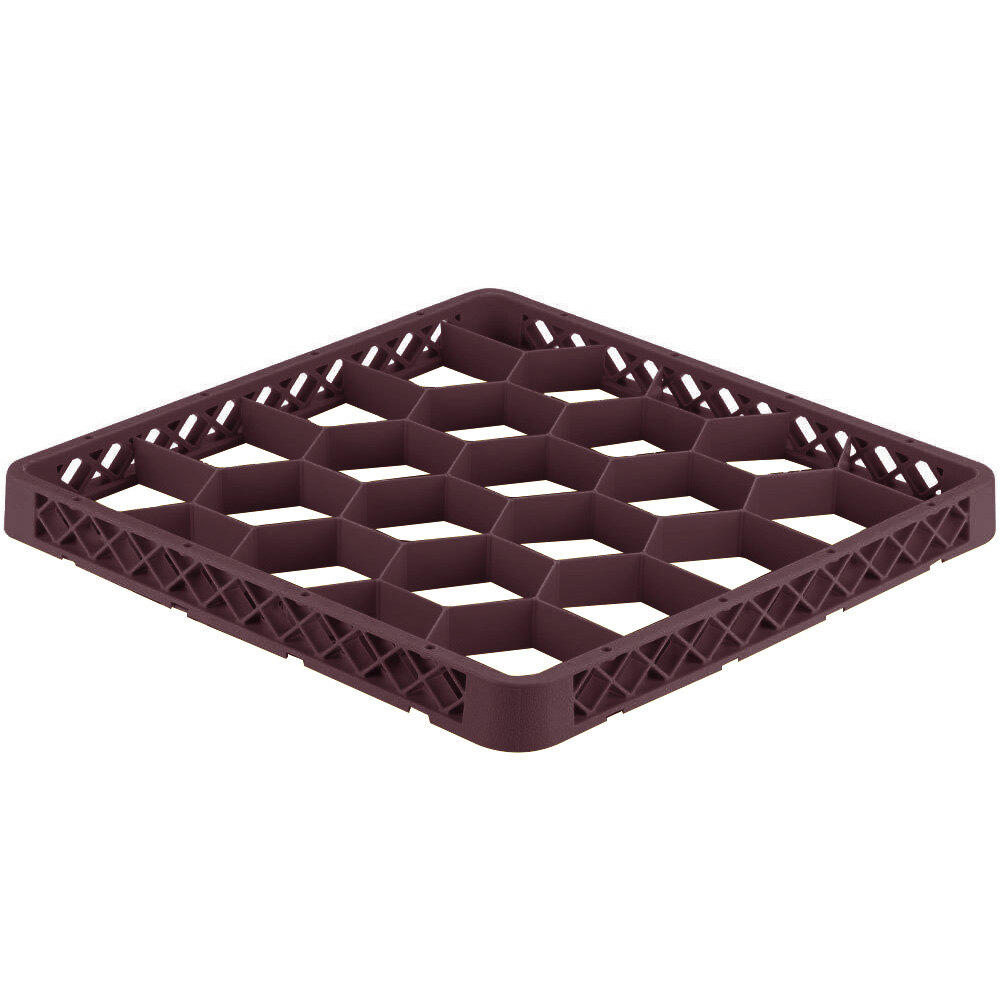 Vollrath TRG-21 Traex® Full-Size Burgundy 20 Compartment Glass Rack Extender