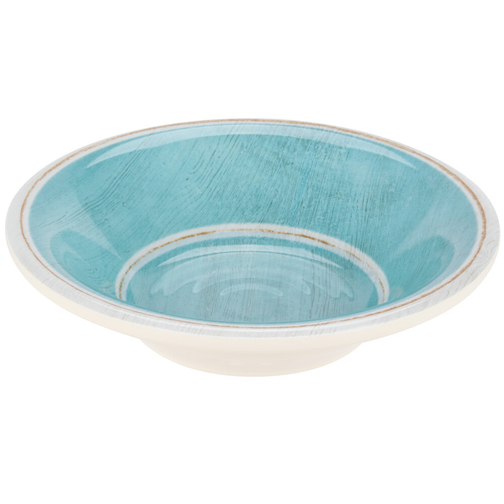 Carlisle 6401815 Grove 4.25 oz. Aqua Melamine Fruit Bowl - 48/Case