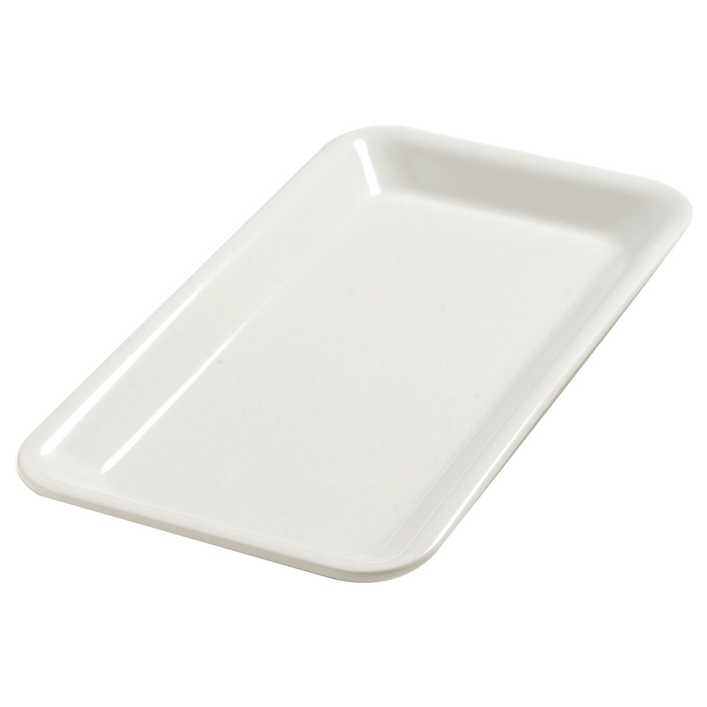 Carlisle 5553837 Balsam Displayware Bavarian Cream Melamine 1/3 Size 1" Deep Food Pan - 6/Case