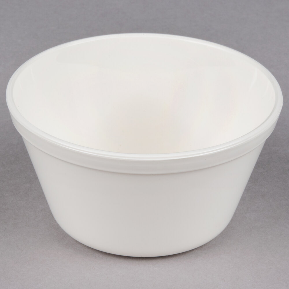 Carlisle PCD30802 White 8.4 oz. Polycarbonate 4" Bouillon Cup - 48/Case