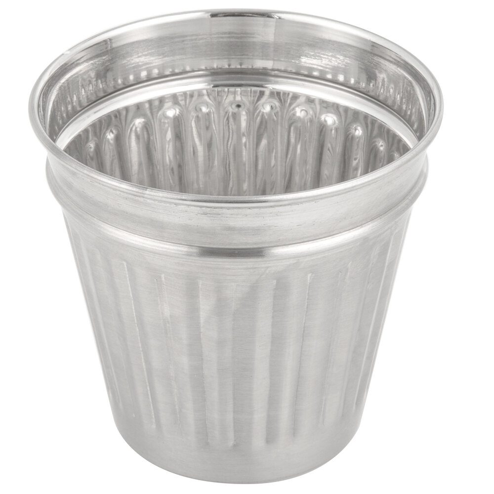 American Metalcraft OSCAR 14 oz. Mini Stainless Steel Round Trash Can