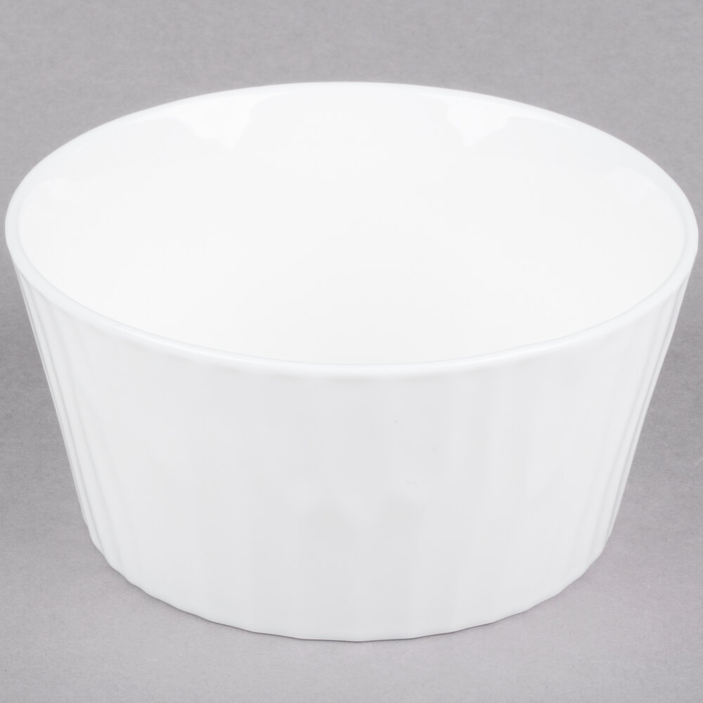 10 Strawberry Street P4107 Izabel Lam Out of the Woods 18 oz. Bright White Large Porcelain Ramekin - 24/Case