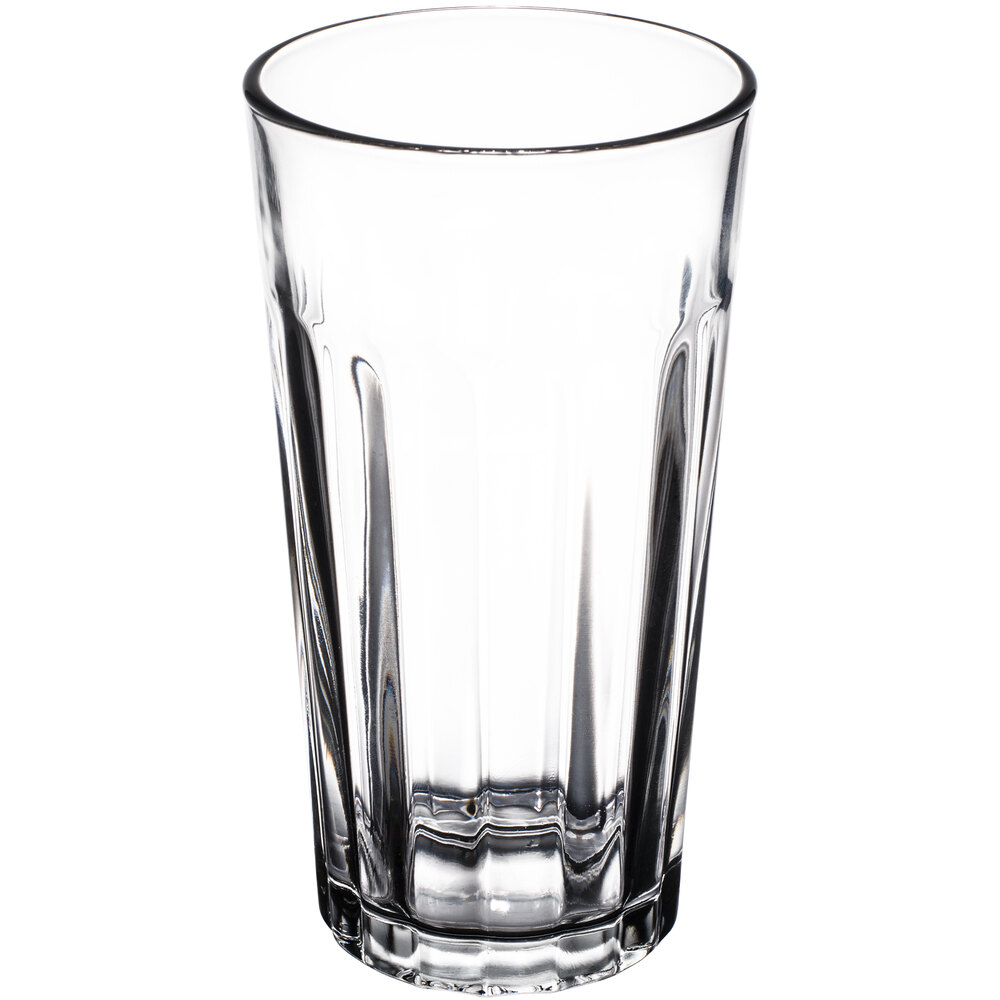 Libbey 15643 20 oz. Rim Tempered Paneled Cooler Glass - 24/Case