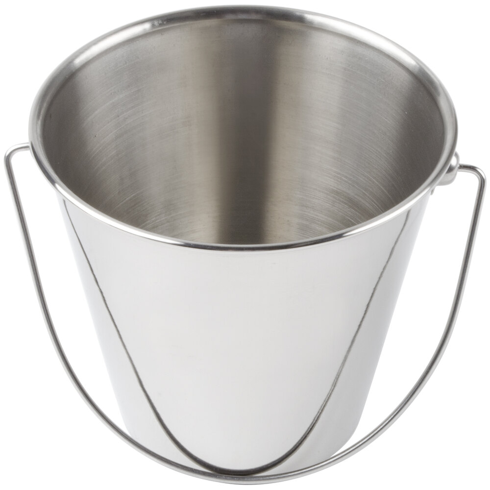 American Metalcraft SSP43 Mini Stainless Steel Pail - 5" x 4 5/8"