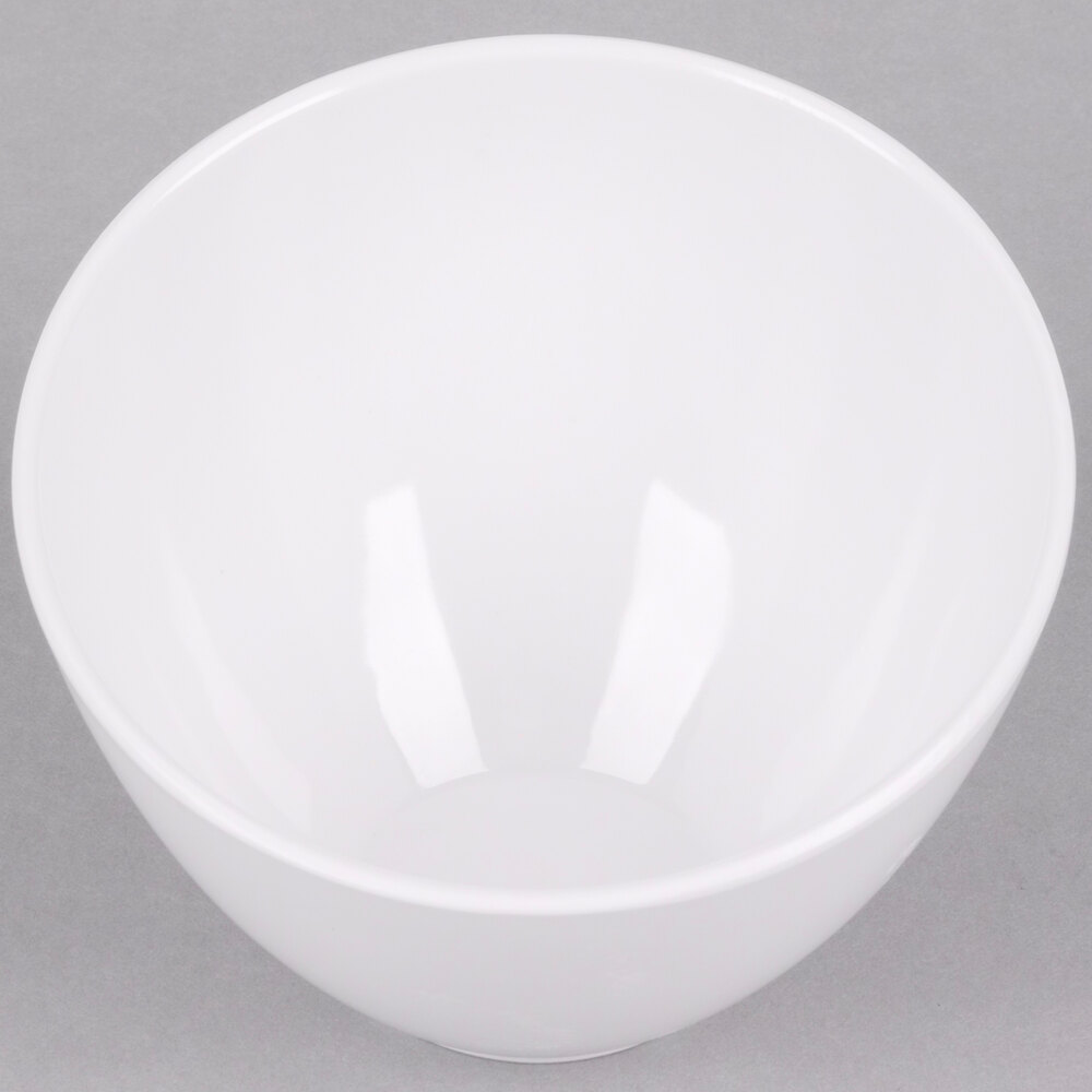 American Metalcraft MELSL52 Endurance 11 oz. Angled Round Melamine Serving Bowl