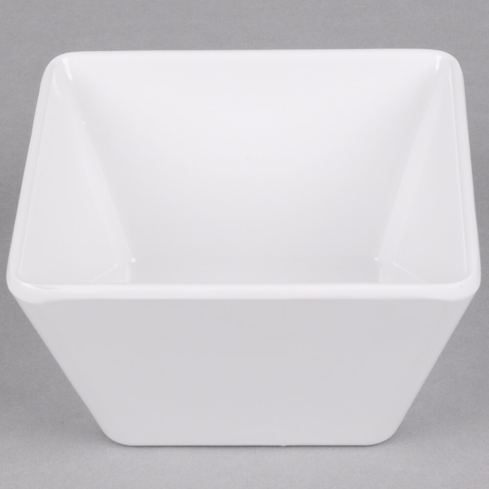 American Metalcraft MELSQ53 Endurance 23 oz. Square Melamine Serving Bowl - 4/Case