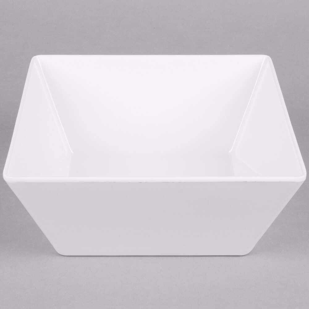 American Metalcraft MELSQ94 Endurance 125 oz. Square Melamine Serving Bowl