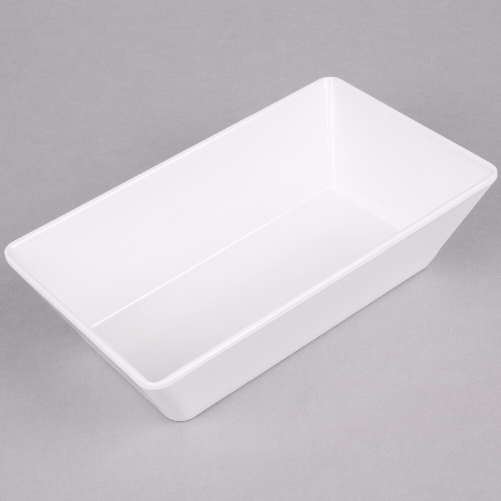 American Metalcraft MLRP9 Endurance 48 oz. Rectangular Melamine Serving Bowl