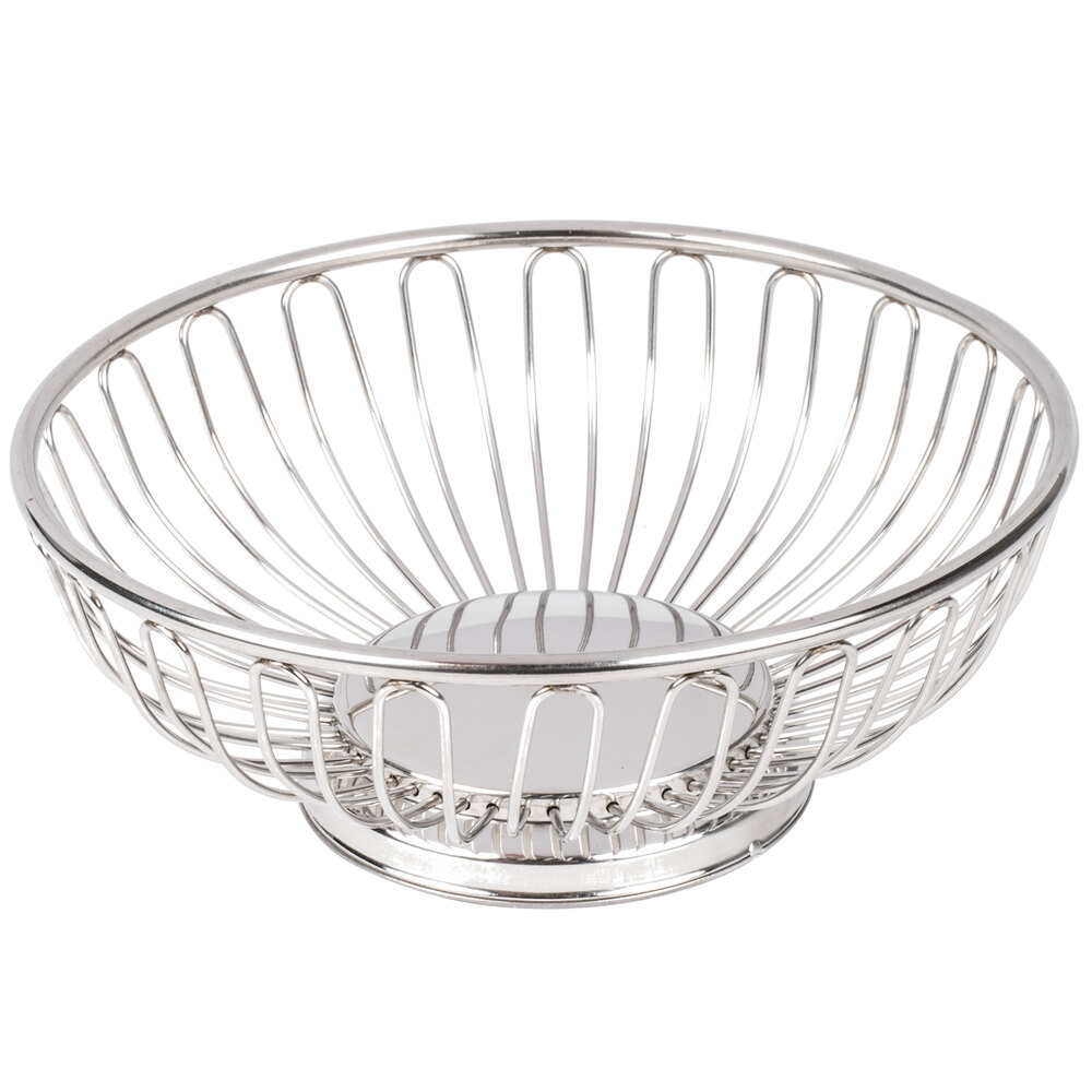 American Metalcraft BSS7 6 5/8" Round Stainless Steel Basket