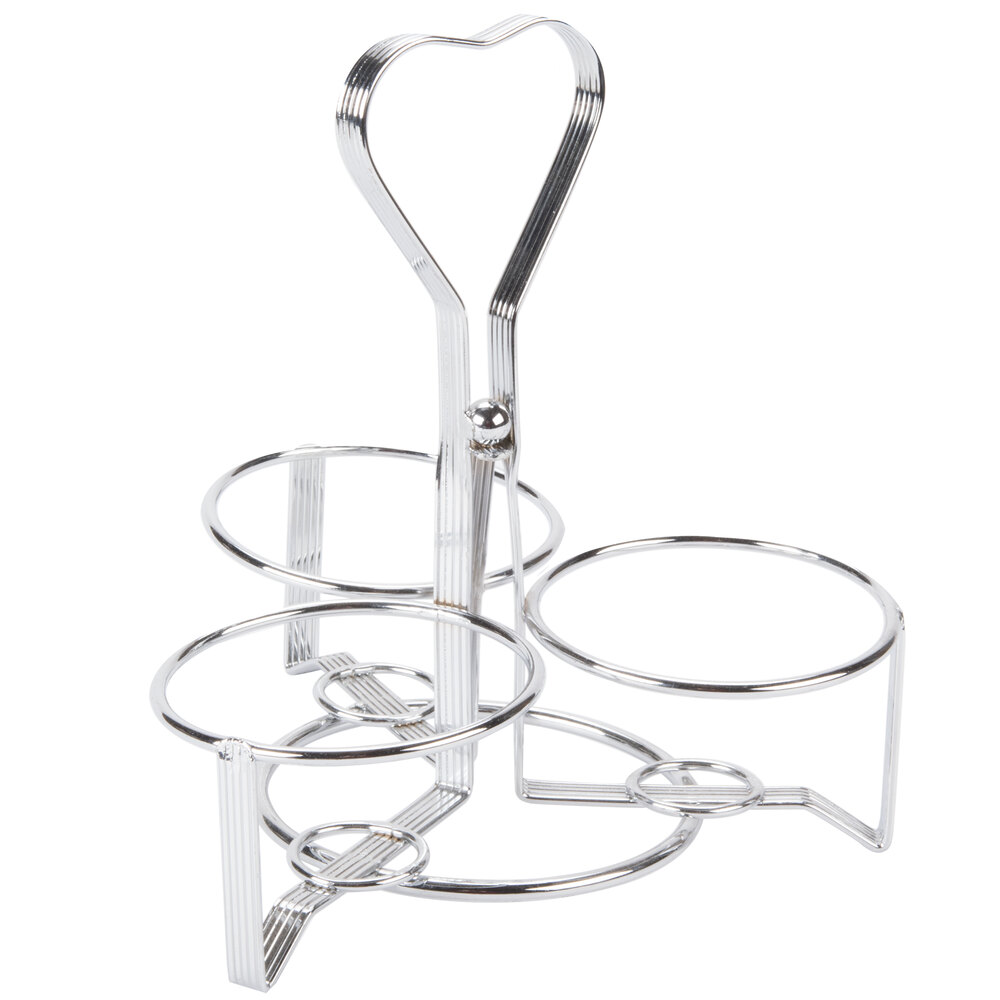 Tablecraft 1370R 3 1/4" 3 Ring Dispenser Caddy