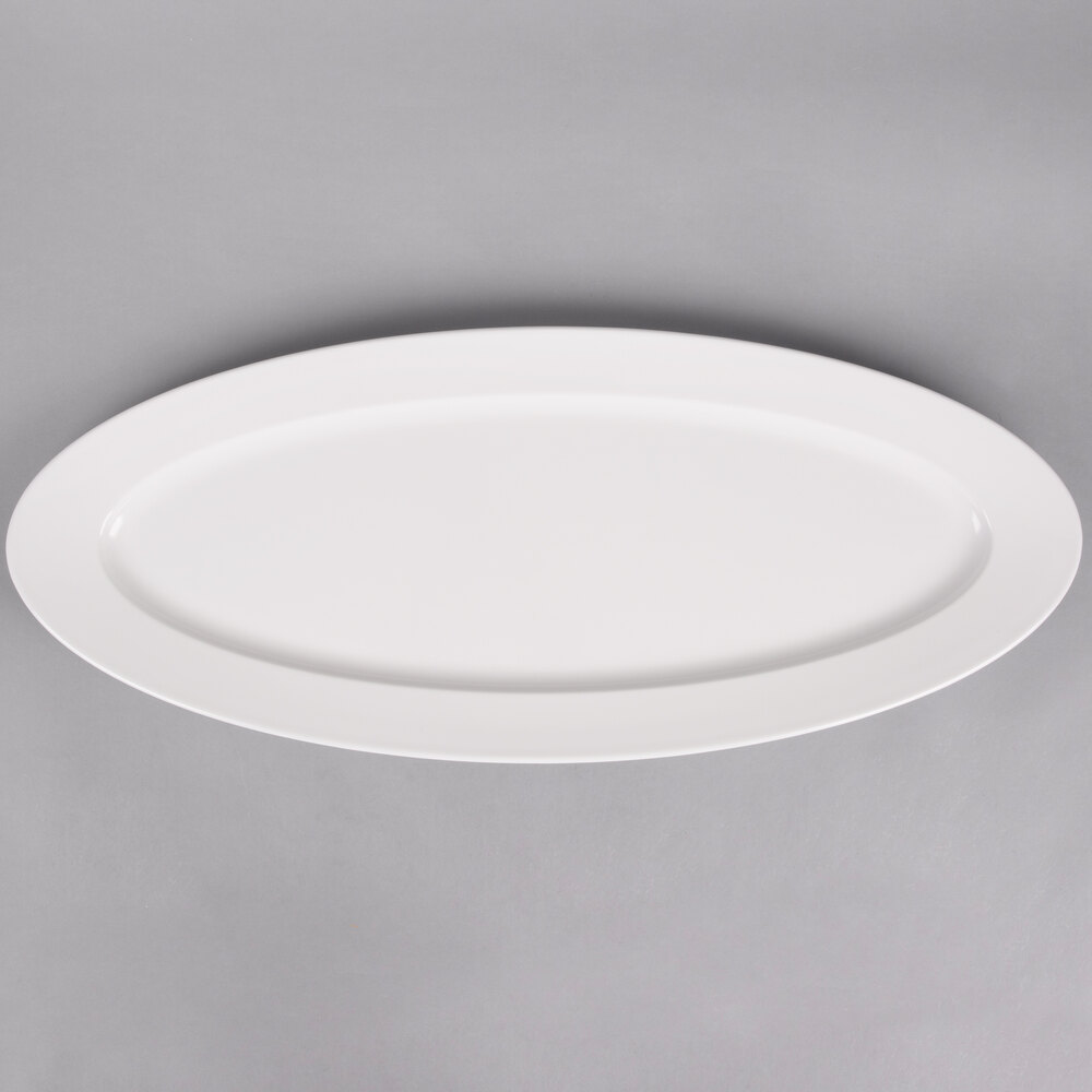 American Metalcraft MEL50 Endurance 28" x 11 1/4" Oval Melamine Boat Platter