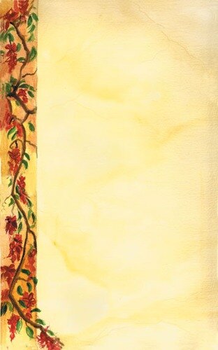 Choice 8 1/2" x 11" Menu Paper Left Insert - Mediterranean Themed Villa Design - 100/Pack
