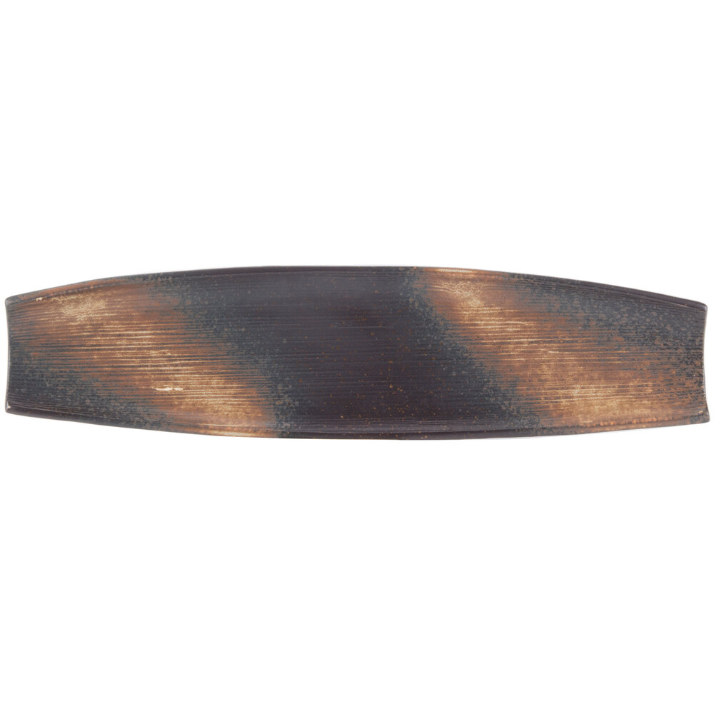 10 Strawberry Street NAG-22-5REC Whittier Nagoya 20" x 5" Rectangular Coupe Stoneware Platter - 4/Pack