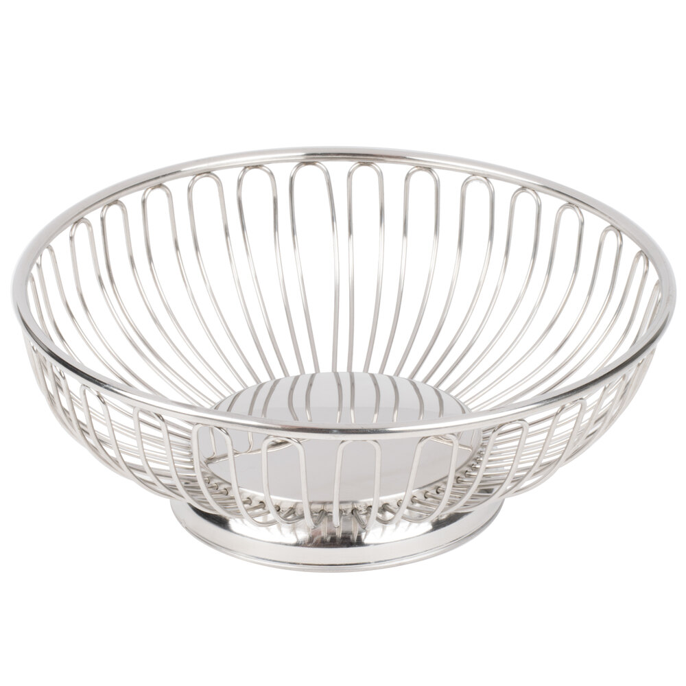 American Metalcraft BSS11 11" Round Stainless Steel Basket