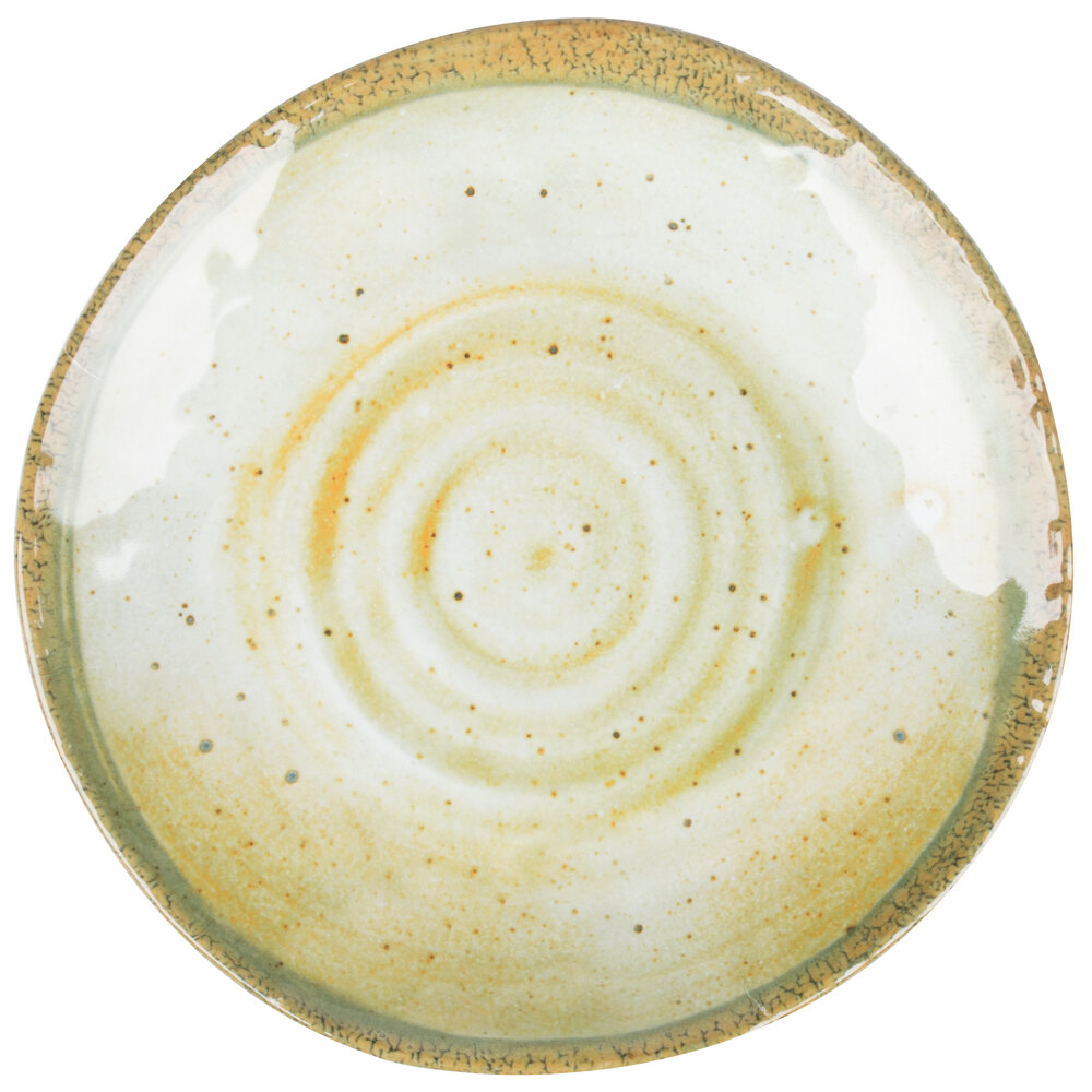 Carlisle GA5500870 Gathering 7" Adobe Round Melamine Plates - 12/Case